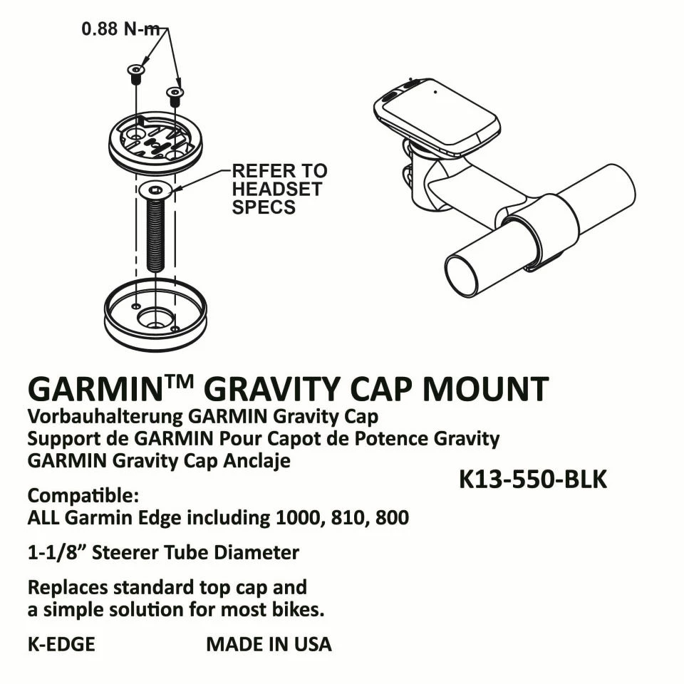 Support De Couvercle K-Edge Garmin Gravity – Image 8